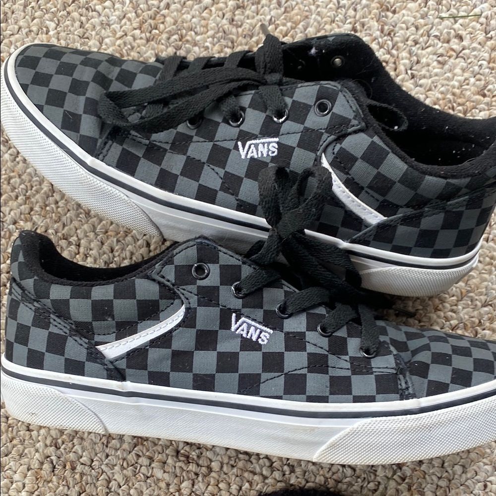 Vans Black Checkered Sneakers